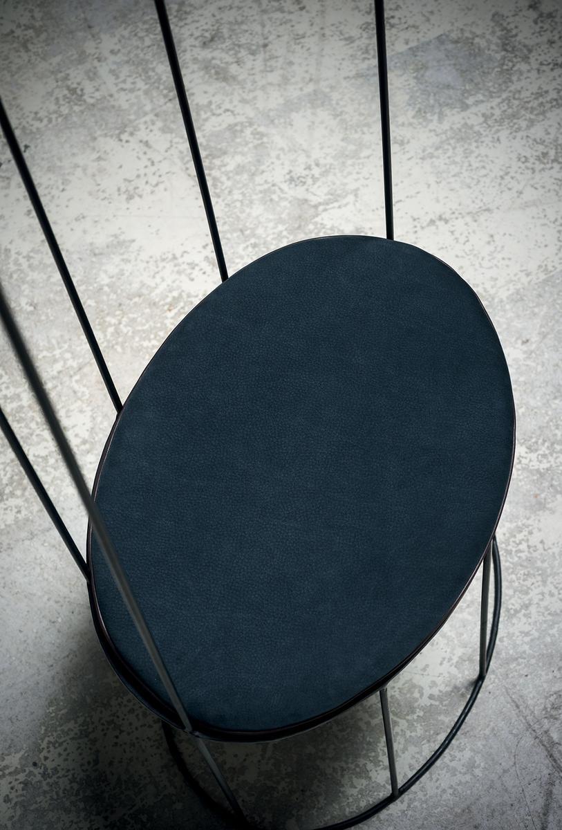 GINESTRA NUDA High-back iron chair