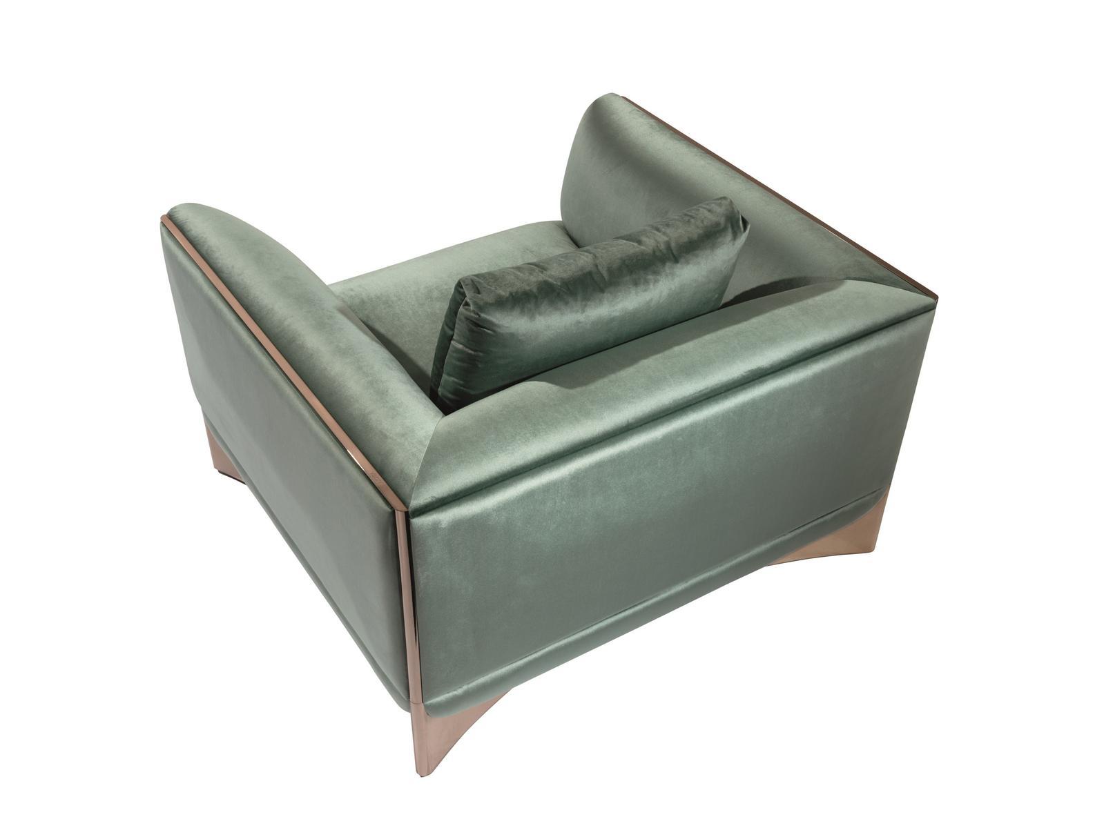 CA' FOSCARI Fabric armchair with armrests