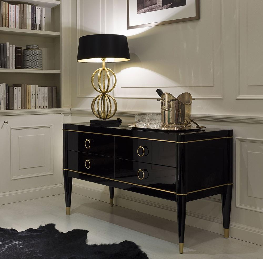 AMBRA Rectangular lacquered chest of drawers