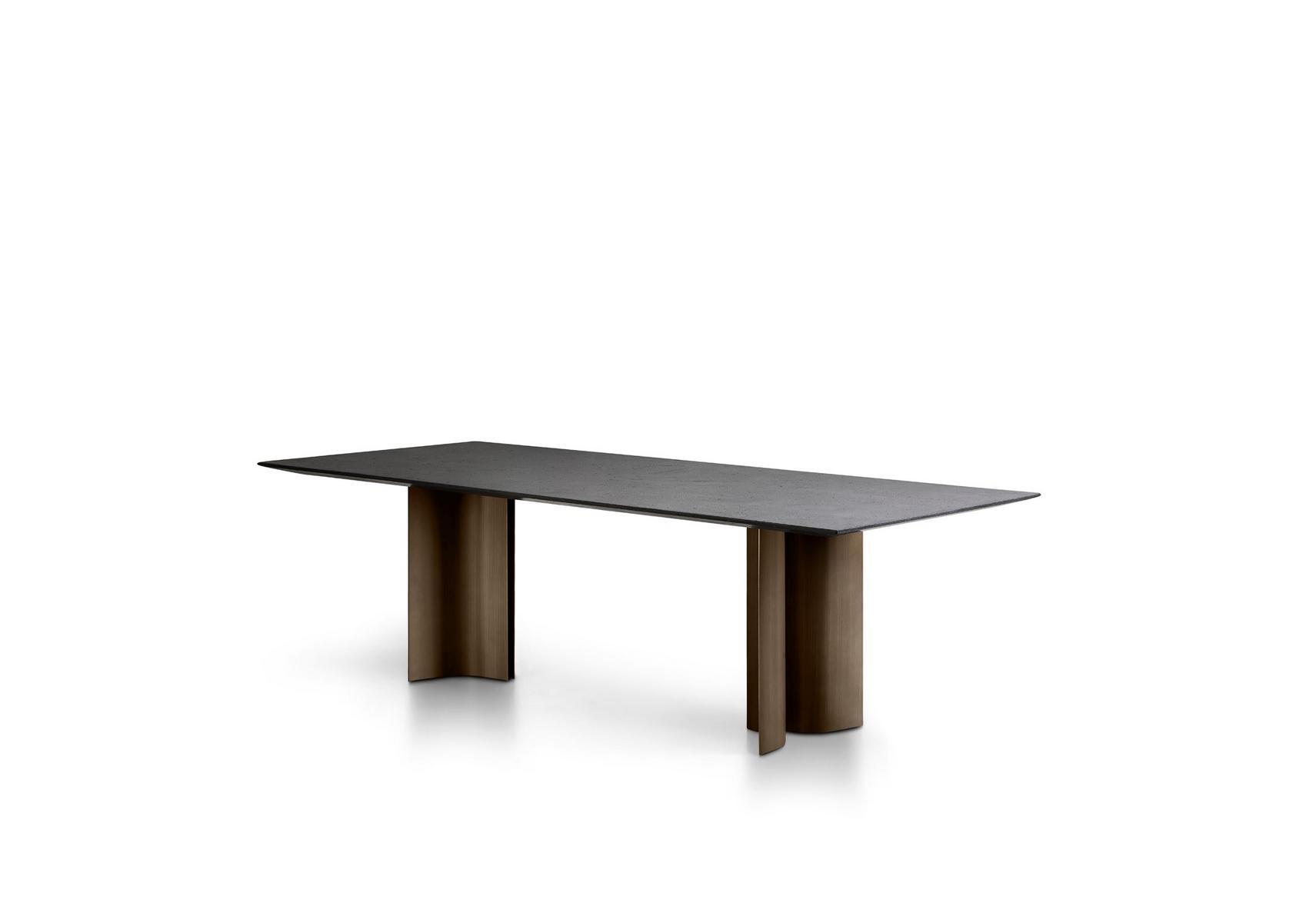 GULLWING Rectangular reconstructed stone table