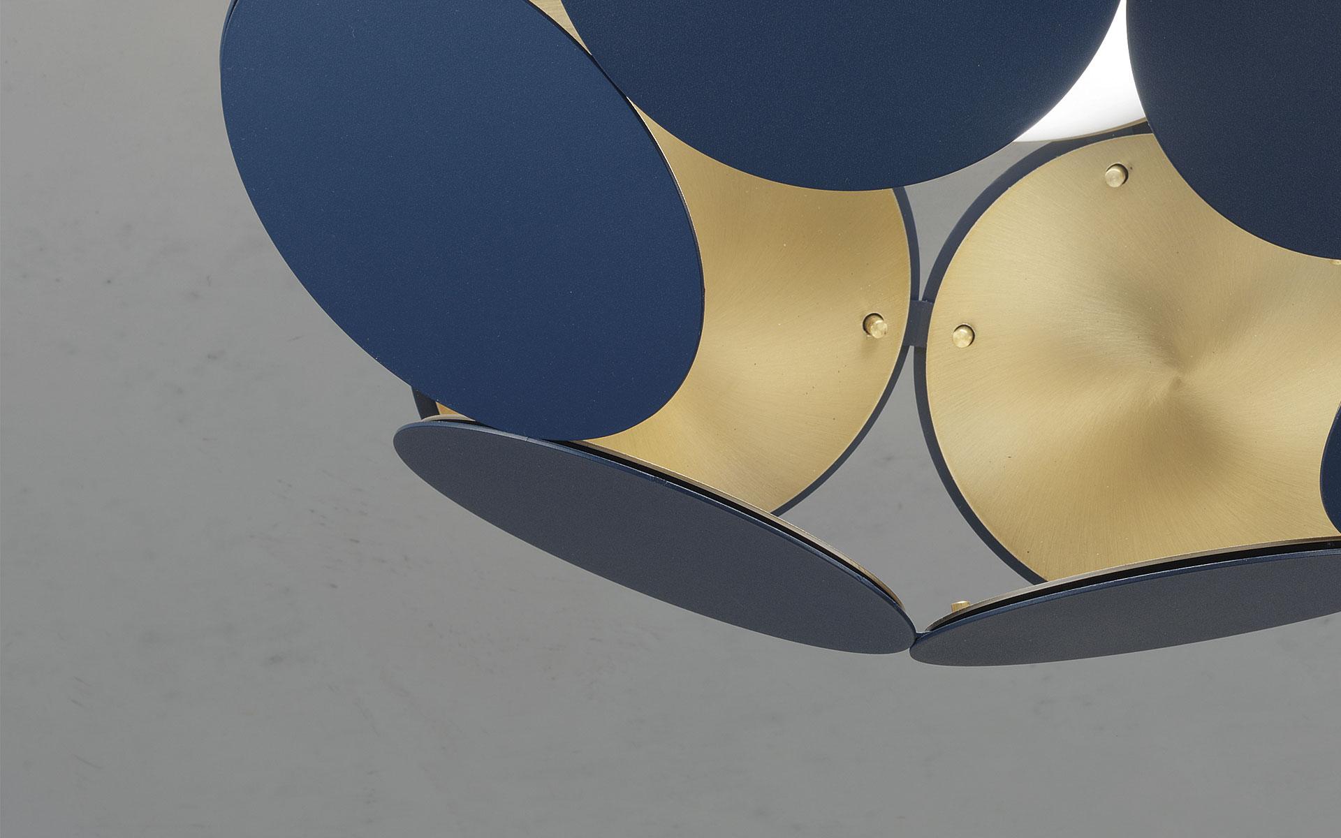 TIMEO S1 R65 LED painted metal pendant lamp