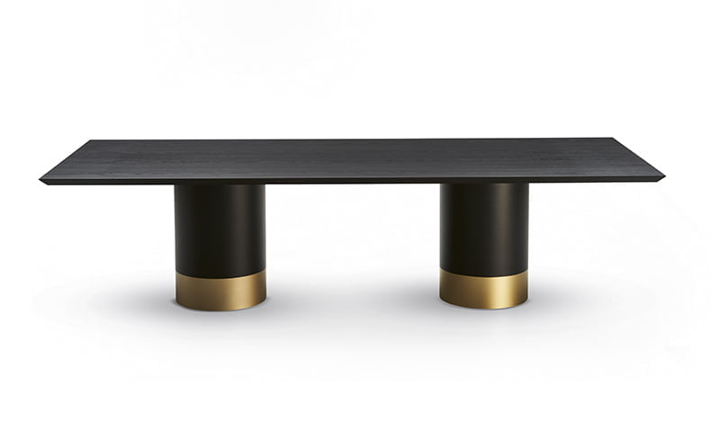 CILINDRO WOOD Square wood table