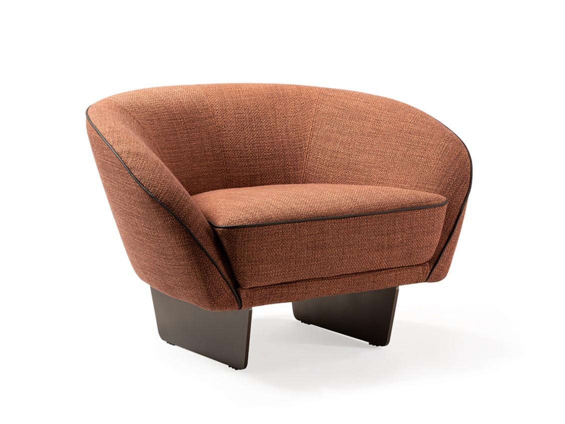 SEGNO Fabric armchair with armrests