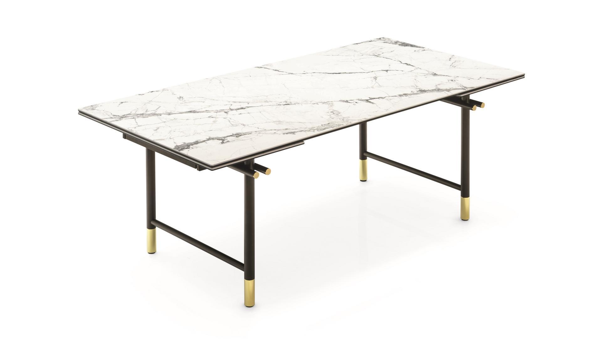 MONOGRAM Extending rectangular ceramic table