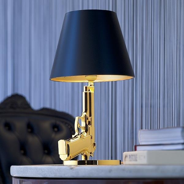 BEDSIDE GUN LED direct-indirect light table lamp
