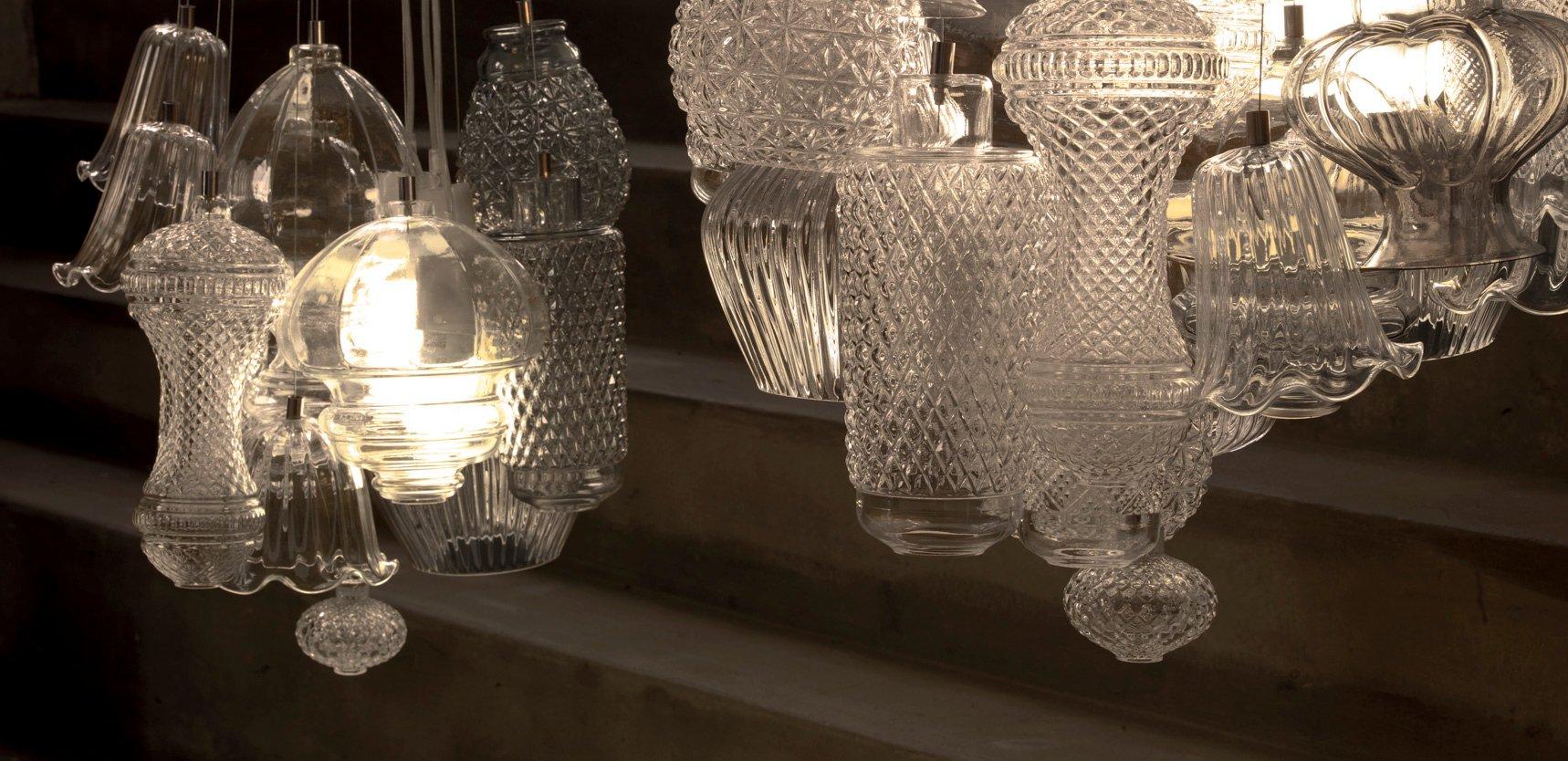 CERAUNAVOLTA Direct light glass pendant lamp CERAUNAVOLTA Direct light glass pendant lamp