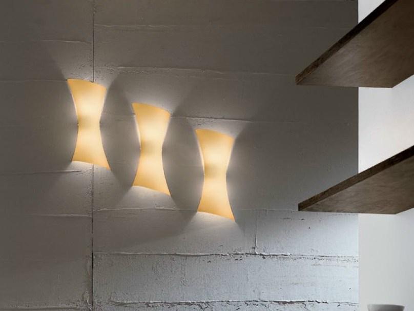 TWISTER Blown glass wall light