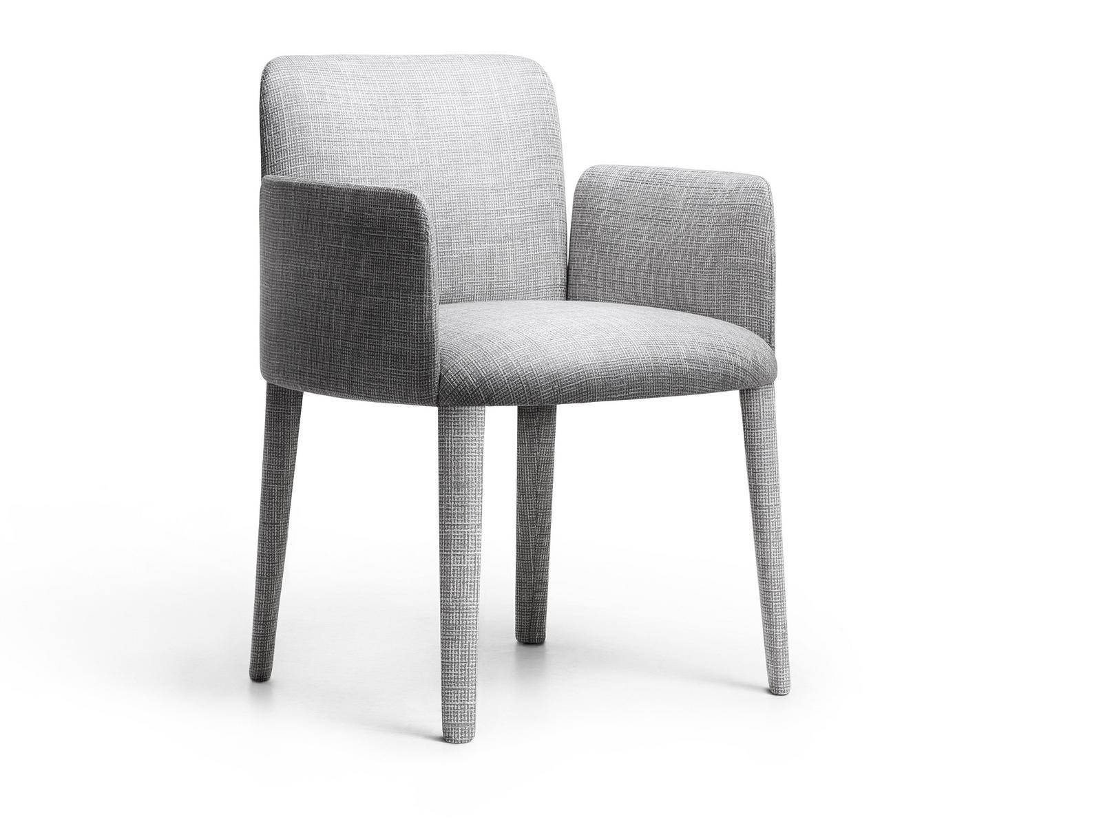 BABI Upholstered fabric chair with armrests