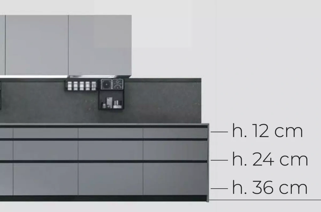 12+24+36 cm for drawers and deep drawers 12+24+36 cm for drawers and deep drawers